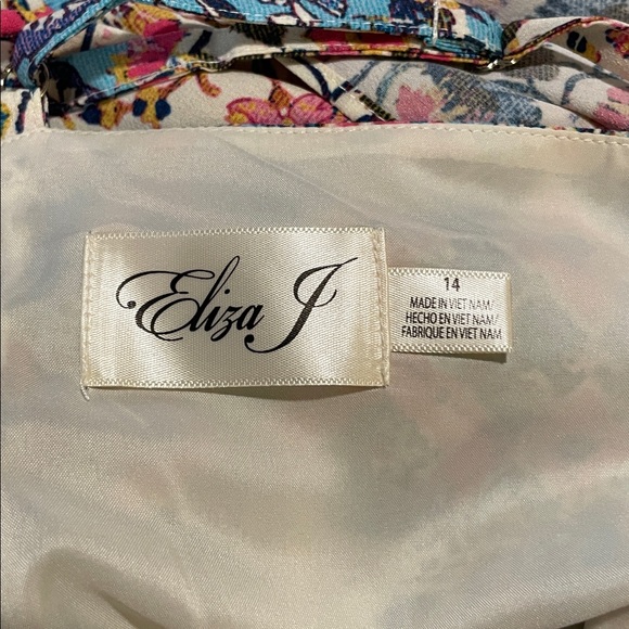 Eliza J Mixed Print Floral Tiered Maxi Dress Size 14, NWT - Picture 16 of 16